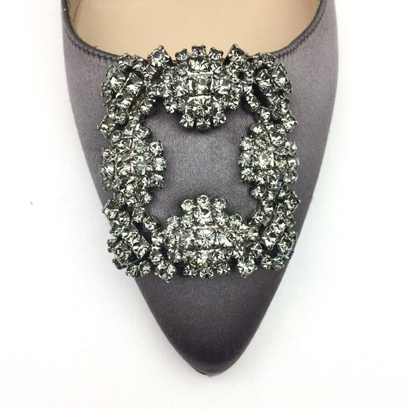 MANOLO BLAHNIK Hangisi Jeweled Pointy Toe … - Picture 13 of 13